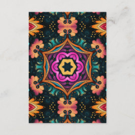 Cartão De Informações Casamento Floral Rosa Paisley