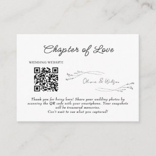 Cartão De Informações Casamento Floral Simples