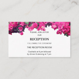 Cartão De Informações Casamento Floral Tropical