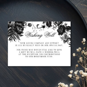 Cartão De Informações Casamento Gótico Clássico Brancos Desejando Bem