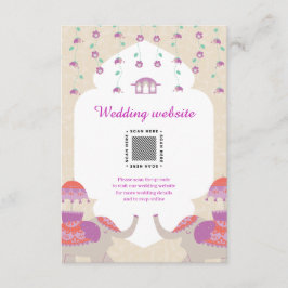 Cartão De Informações Casamento Indian Elegance