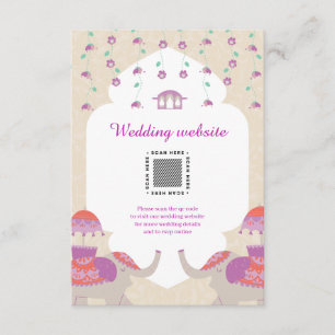 Cartão De Informações Casamento Indian Elegance