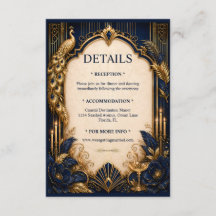 Casamento luxuoso gatsby pavão DETAILS azul marinh