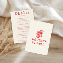 Casamento Moderno com Letra de Pincel Vermelho