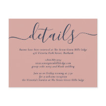 Casamento Moderno em Azul Marinho e Rosa com Letra