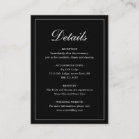 Casamento Negra Simples e Tradicional Elegante