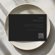 Casamento Negro Mínimo Moderno