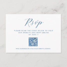 Cartão De Informações Casamento no Aquário Submarino QR RSVP
