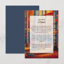 Casamento outono Rustic Birch Tree