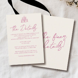 Cartão De Informações Casamento Romântico de Tendy Trendy, Coleta desenh