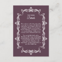 Casamento Roxo Ameixa Clássico Ornamentado