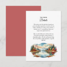 Casamento Rustic Autumn Lakeside Forest