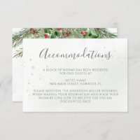 Casamento Rustic Winter Berries Pine Cone Greenery