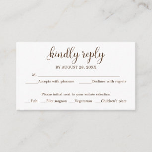 Cartão De Informações Casamento Rustic Wood RSVP de Casamento