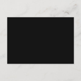 Cartão De Informações Casamento Semibrilho com Vazio de 5" x 3,5" preto