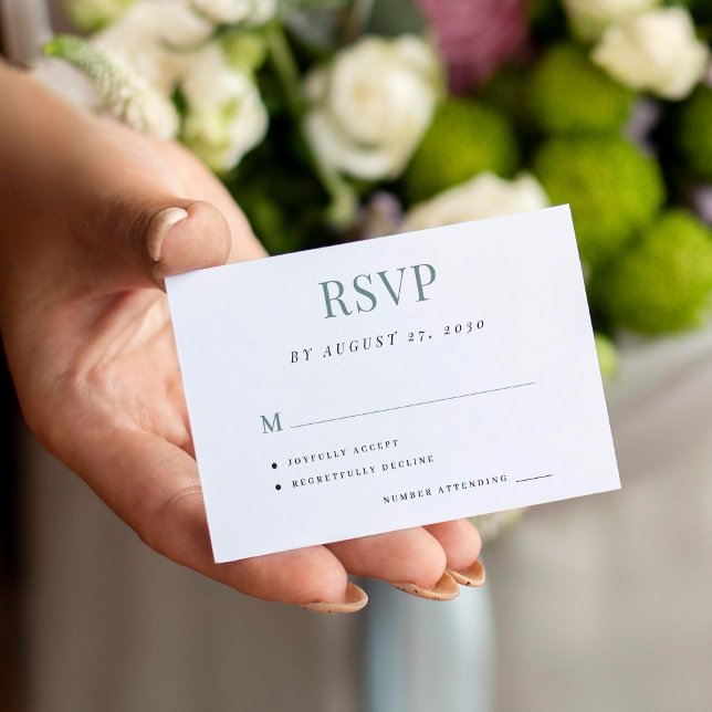 Cartão De Informações Casamento simples rsvp elegante (Envelopes not included)