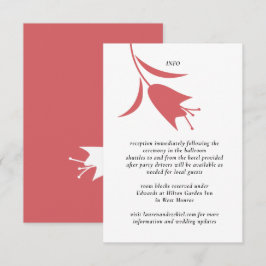 CARTÃO DE INFORMAÇÕES CASAMENTO TULIPA MOD