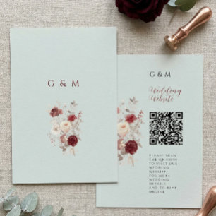 Cartão De Informações Casamento Vintage Cinza Claro Cinza Pastel