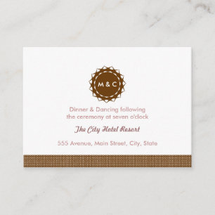 Cartão De Informações Cerco abstrato da recepção da flor