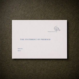 Cartão De Informações Cerimônia Civil Casamento no Tribunal de Justiça T