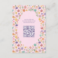 Chá da Noiva Festa Tea Party Código QR PERSONALIZA