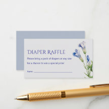 chá de bebê azul floral moderno elegante