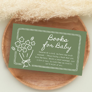 Cartão De Informações Chá de Bebê Baby In Bloom