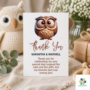 Cartão De Informações Chá de Bebê Caricatural Bonito