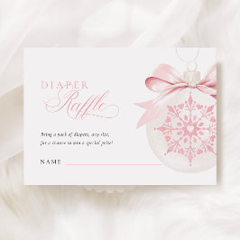 Cartão De Informações Chá de Bebê da Menininha Floco de Neve - Sorteio d