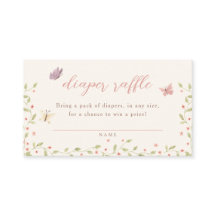 Chá de Bebê de Borboleta em Aquarela Sorteio de Fr