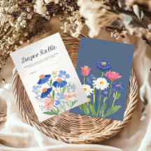 Chá de Bebê de Flor Silvestre em Aquarela - Rifas 
