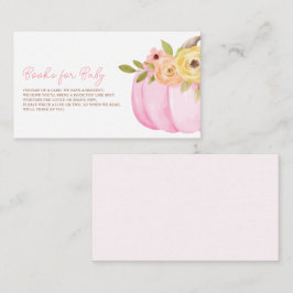 Cartão De Informações Chá de Bebê Pequena Abóbora