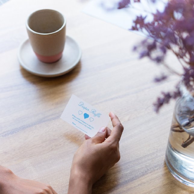 Cartão De Informações Chá de Bebê Queridinhos Sorteio de Fraldas (Criador carregado)