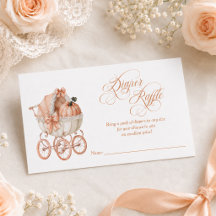 Chá de Bebê Rifa de Fraldas Elegante Pumpkin Outon