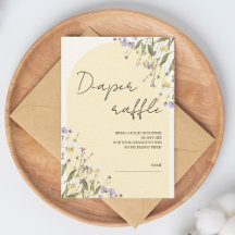 Chá de Bebê Sorteio de Fraldas Little Wildflower