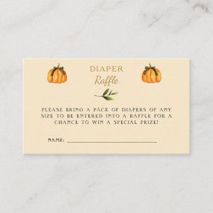 Cartão De Informações Chá de Bebê Tema Elegante de Halloween Little Pump