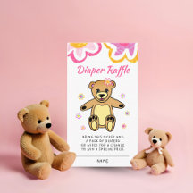 Chá de Bebê Urso de Pelúcia Flores Sorteio de Fral
