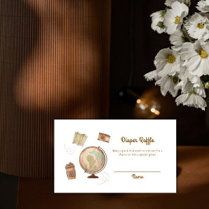 Cartão De Informações Chá de Bebê Vintage Café Bébé Café Brinde de Frald