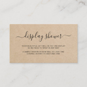 Cartão De Informações Chá de exibição  castanho Sexo neutro Chá de frald