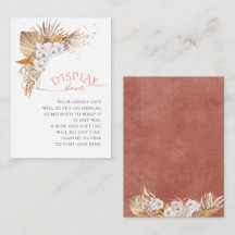 Chá de Exibição de Aquarela Floral Boho Chic