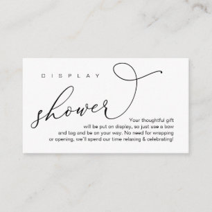 Cartão De Informações Chá de exibição de casamento, romântico moderno