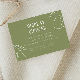 Cartão De Informações Chá de Exibição de Ilustração Perfeita Elegante