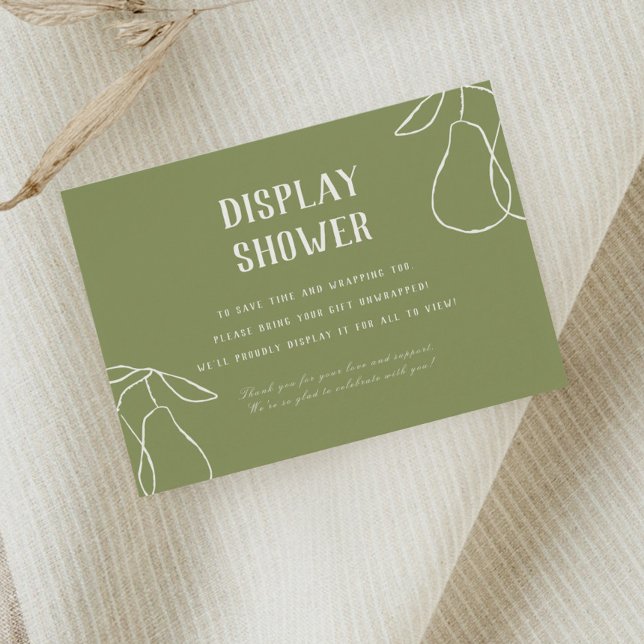 Cartão De Informações Chá de Exibição de Ilustração Perfeita Elegante (Criador carregado)