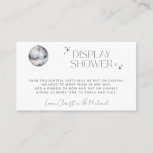 Cartão De Informações Chá de Exibição de Terceiros Retroativo