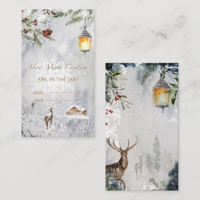 Cartão De Informações Chá de fraldas Adivinha Quantas Canções (Frente/Verso)