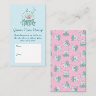 Cartão De Informações Chá de fraldas De Água-Vedante Rosa Sucede Quantos