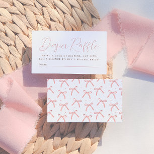 Cartão De Informações Chá de fraldas de Caligrafia com Arco de Aquarela 