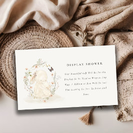 Cartão De Informações Chá de fraldas de Chá para exibição flexível de Bu