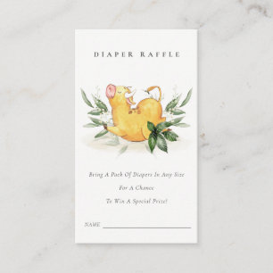 Cartão De Informações Chá de fraldas de Fralda de folha de Fazenda Santa