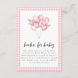 Cartão De Informações Chá de fraldas de Garota de Cores d'Água do bobo